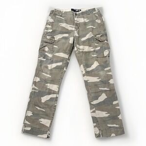 IRON CO. Army Camouflage Men's Straight Cargo‎ Pants Size 33x32 Hunting